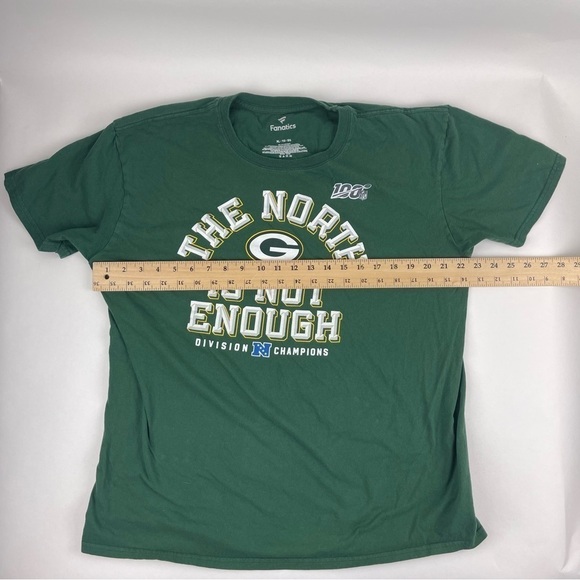 Fanatics Tshirt Mens XL Green NFL Green Bay Packers - Picture 8 of 9